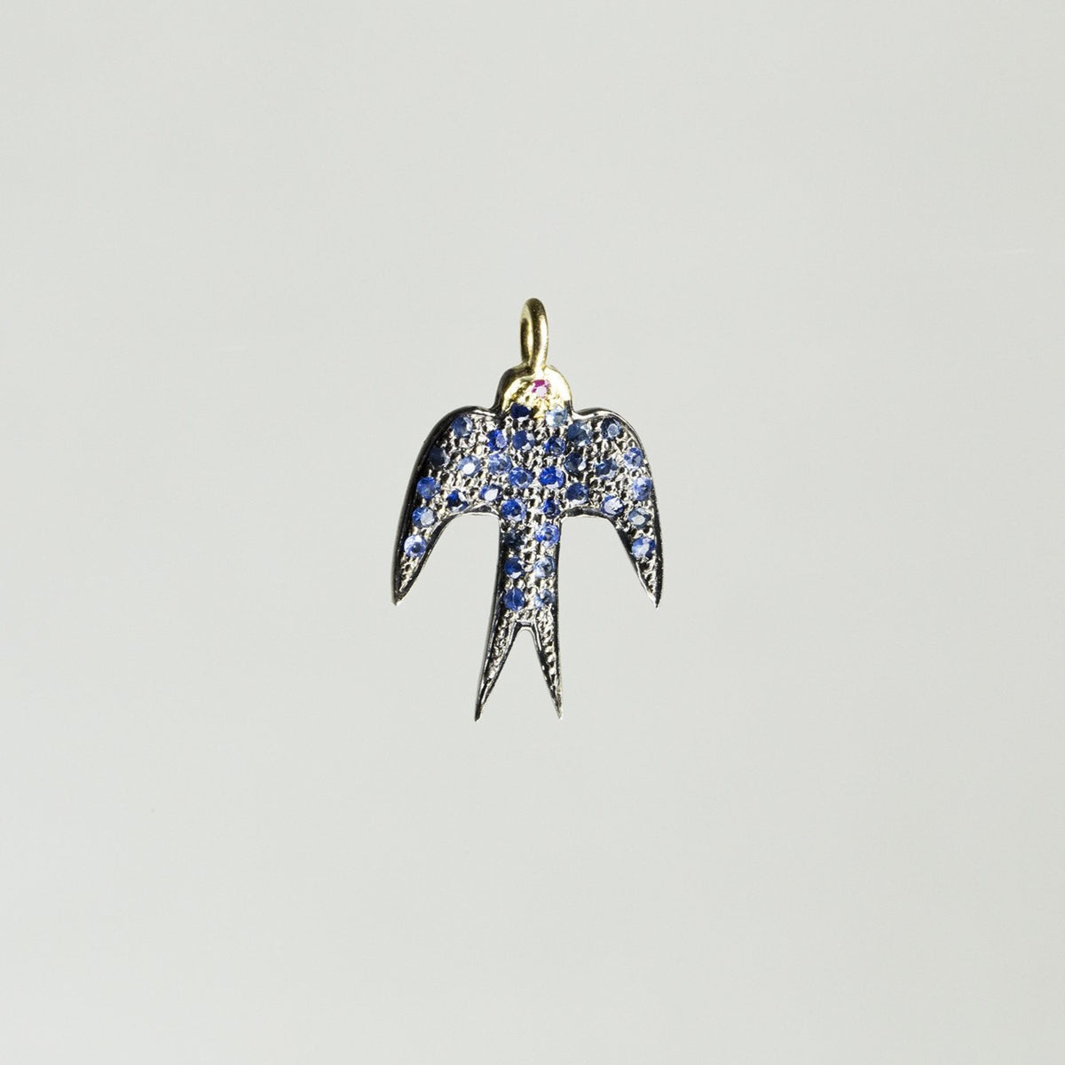 Sapphire Swallow Pendant