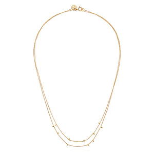 Gold Dust Double Strand Necklace