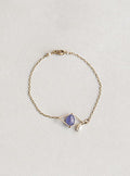 Claire van Holthe Tanzanite eye bracelet with pearl