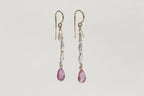 a perfect mariage of silky white keshi pearls and most delicious pink sapphire 