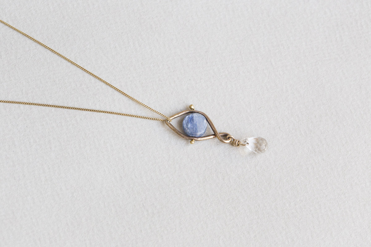 this necklace is delicate in form but has absolutely mesmerizing impact