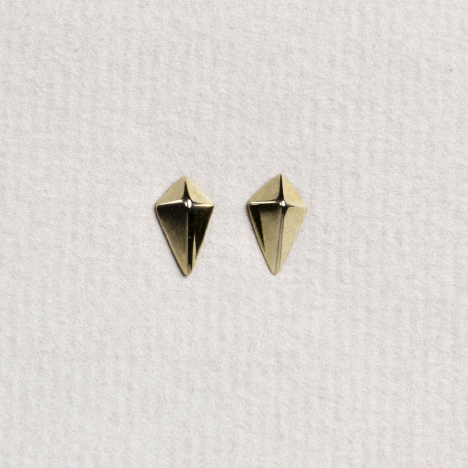 suitable for any occasion - diamond shaped gold studs
