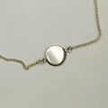 Simple Gold Disc Bracelet