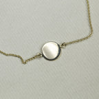 Simple Gold Disc Bracelet