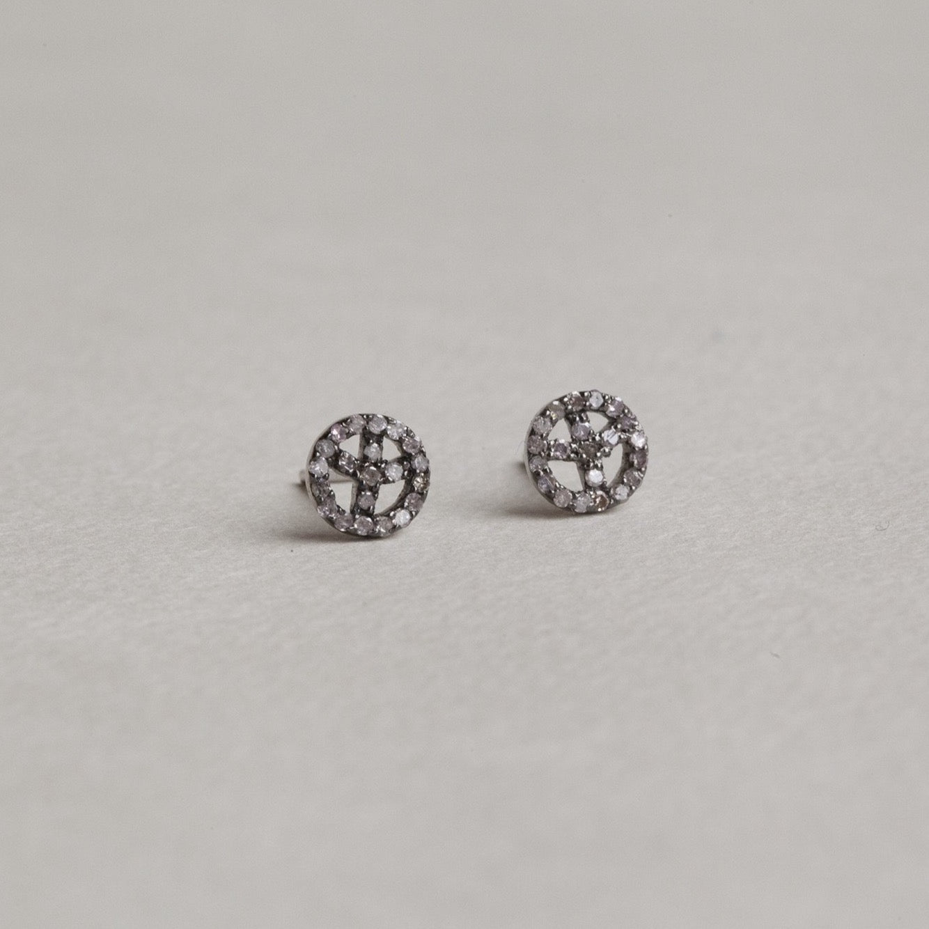 felt Affordable Diamond Range peace stud earrings 