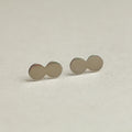Double Disc Stud Earrings