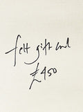felt gift card for £450