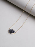 Grey Diamond Slice Necklace