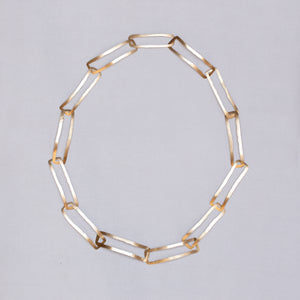 18ct Gold Hammered Necklace