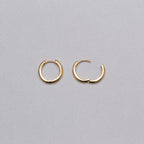 Gold-plated Huggie Hoop Earrings
