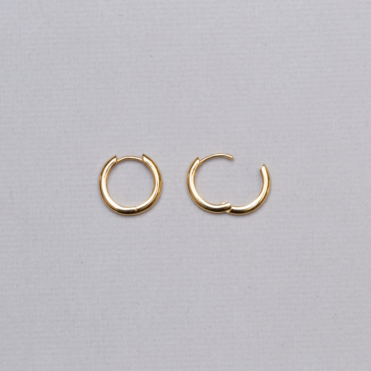 Gold-plated Huggie Hoop Earrings