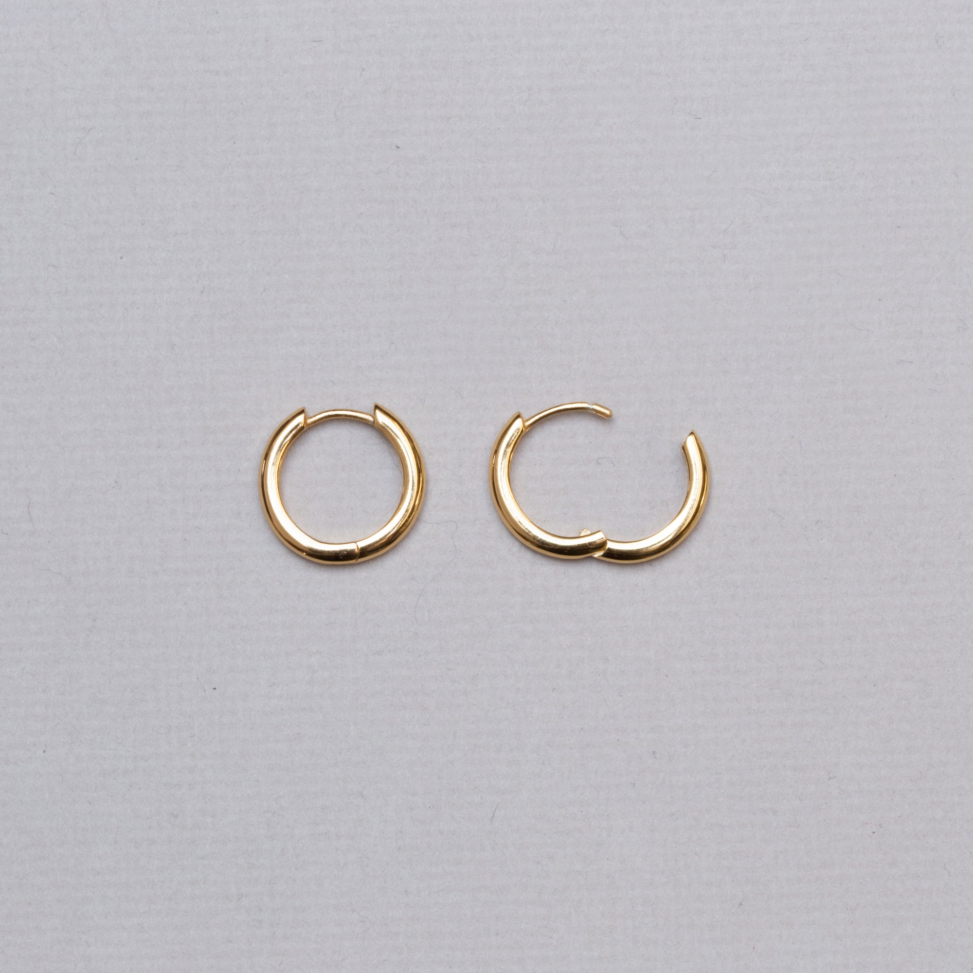 Gold-plated Huggie Hoop Earrings