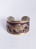 Gold and Enamel Horse Cuff Bracelet