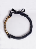Metal Rings and Ribbon Necklace