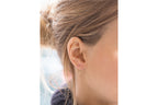Eye Pendant Diamond Hoop Earrings
