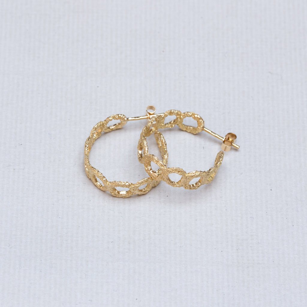 Crown Hoop Earrings