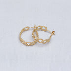 Crown Hoop Earrings