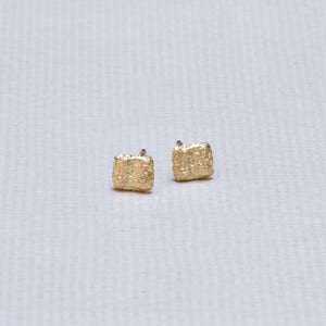18ct Gold Square Stud Earrings
