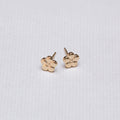 9ct Gold Cherry Blossom Flower Stud Earrings