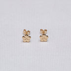 9ct Gold Cherry Blossom Flower Stud Earrings
