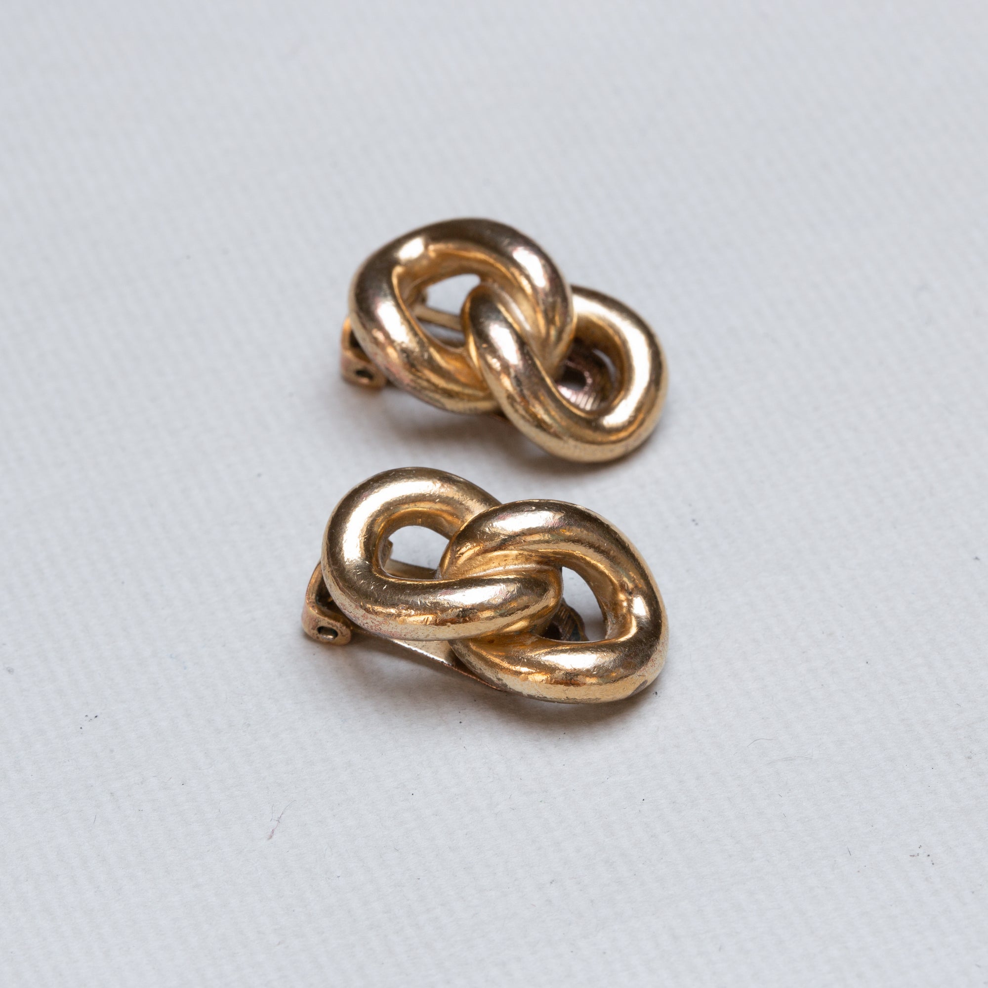 Vintage Gold Clip-on Earrings