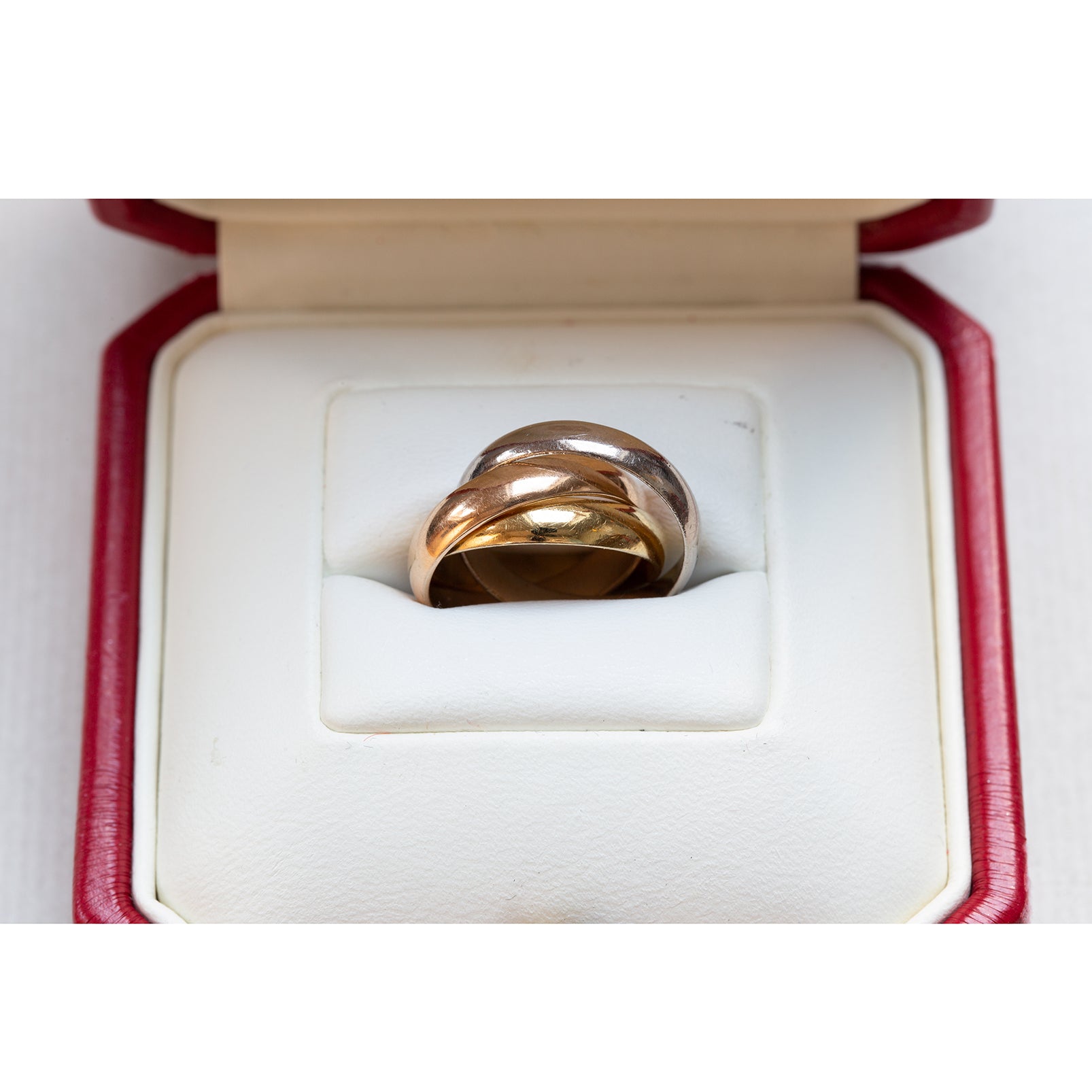 Cartier Trinity Ring in 3 Golds - felt
