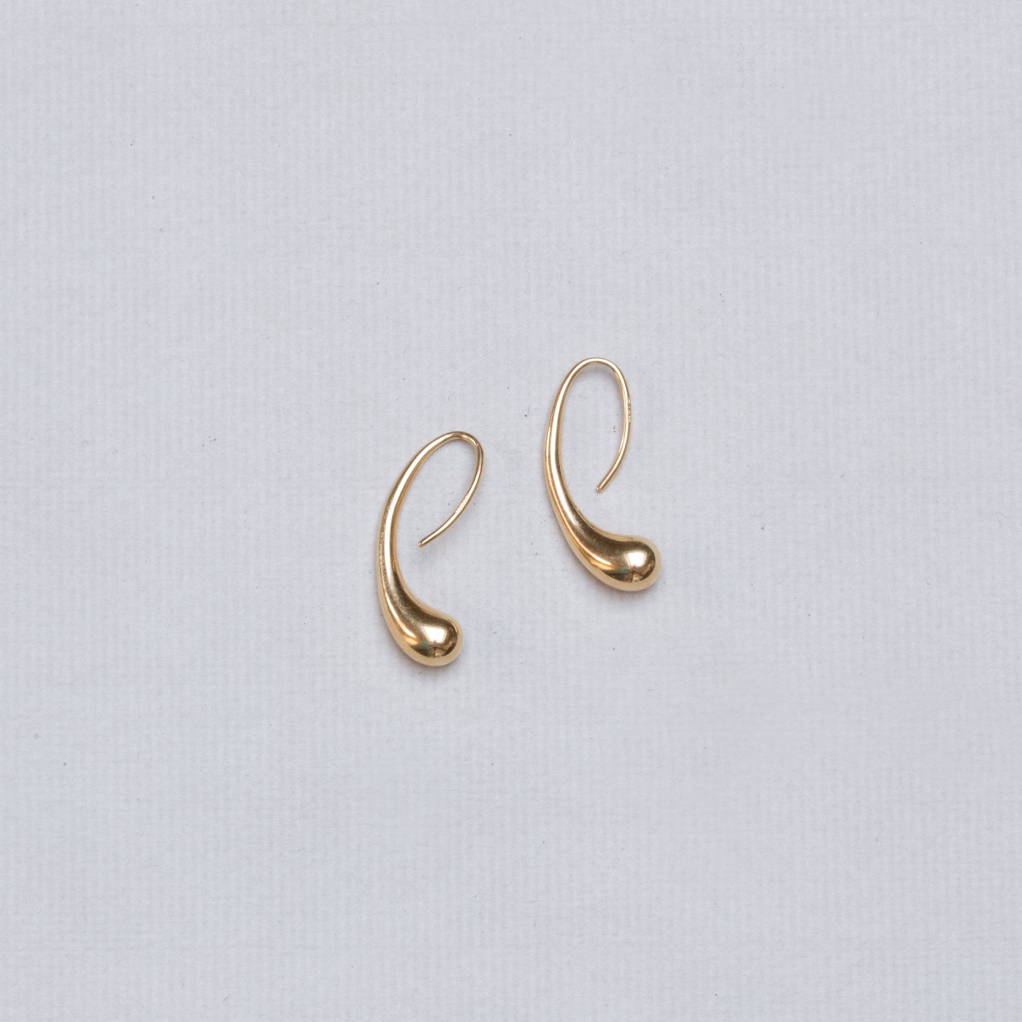 Vintage 18ct Gold Raindrop Earrings