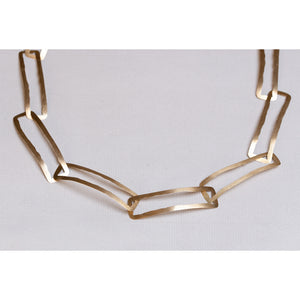18ct Gold Hammered Necklace