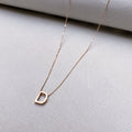 18ct Rose Gold Alphabet Necklace - D