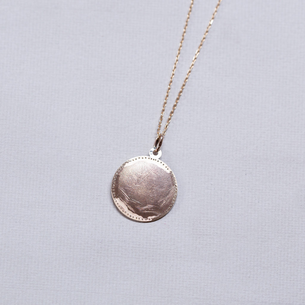 Vintage Aries Charm Pendant with Diamonds