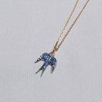 Sapphire Swallow Pendant