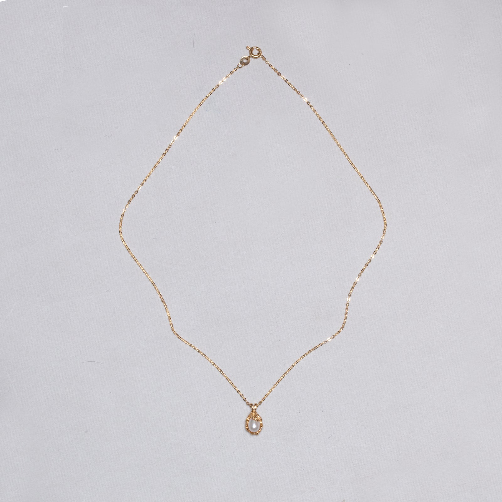 Vintage Mikimoto Pearl and Gold Necklace