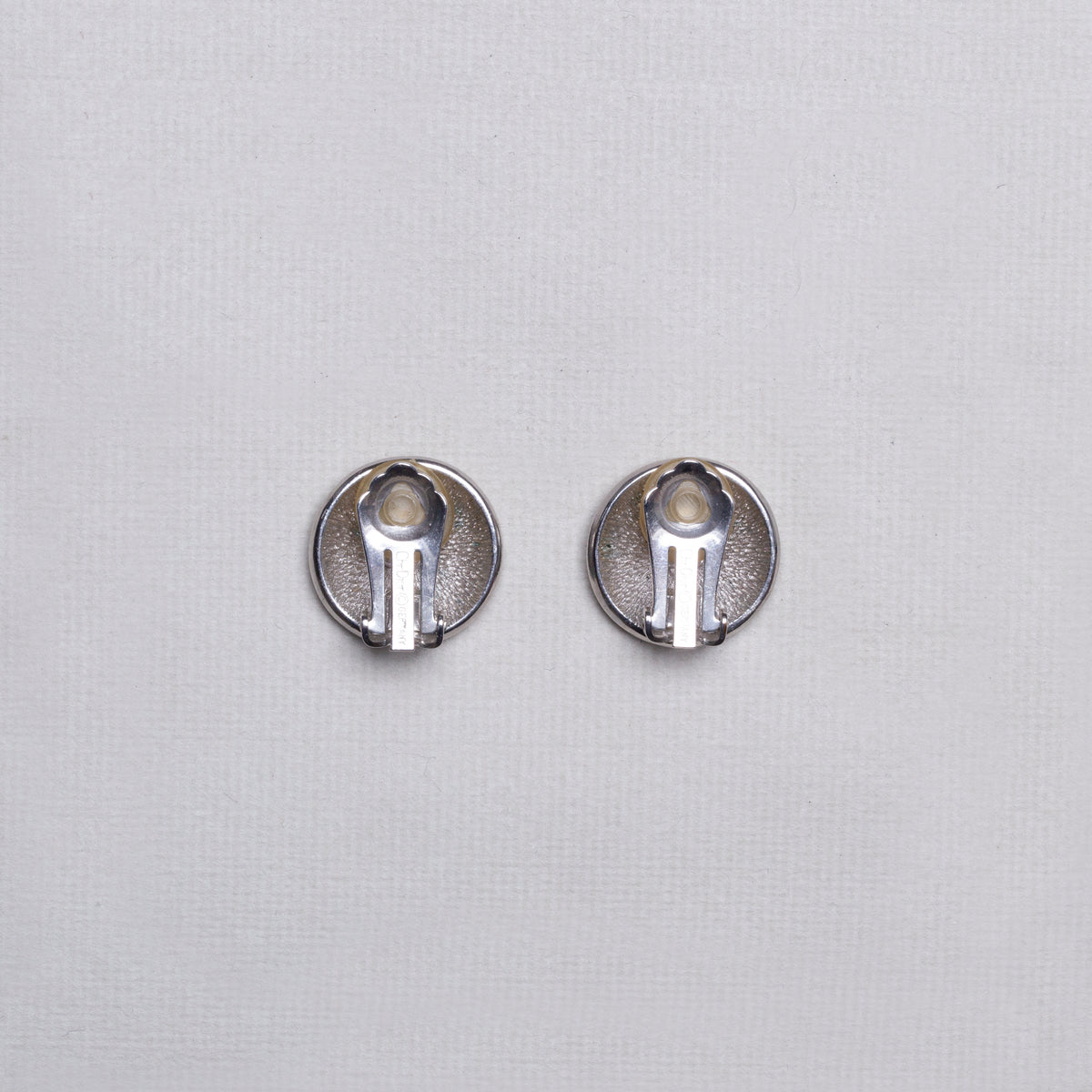 Vintage Silver CD Clip-on Earrings
