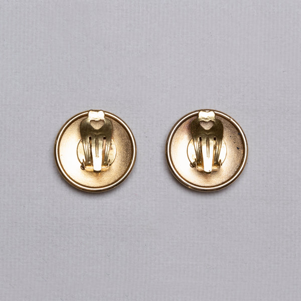 Vintage Hermes Clip-on Earrings - felt