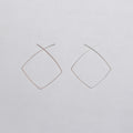 Silver Square Earrings