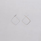 Silver Square Earrings
