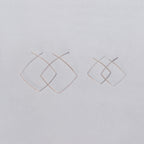 Silver Square Earrings