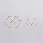 Gold Filled Square Earrings