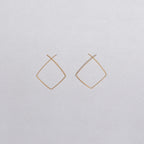 Gold Filled Square Earrings