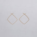 Gold Filled Square Earrings