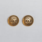 Vintage Chanel Gold Clip-on Earrings