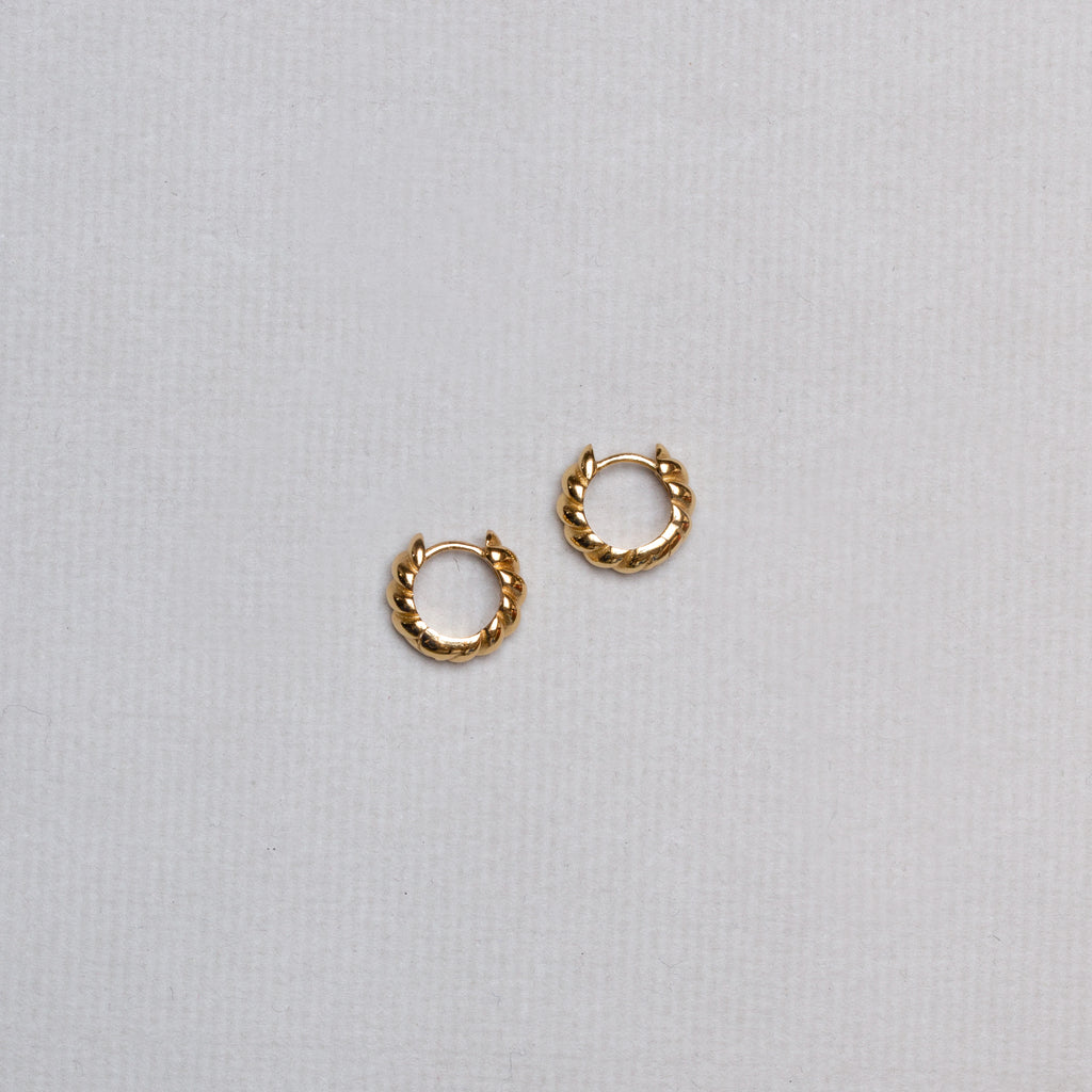 Twist & Shout Chunky Huggie Earrings