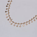 Brass Multi Dot Disc Necklace