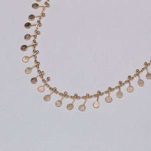 Brass Multi Dot Necklace