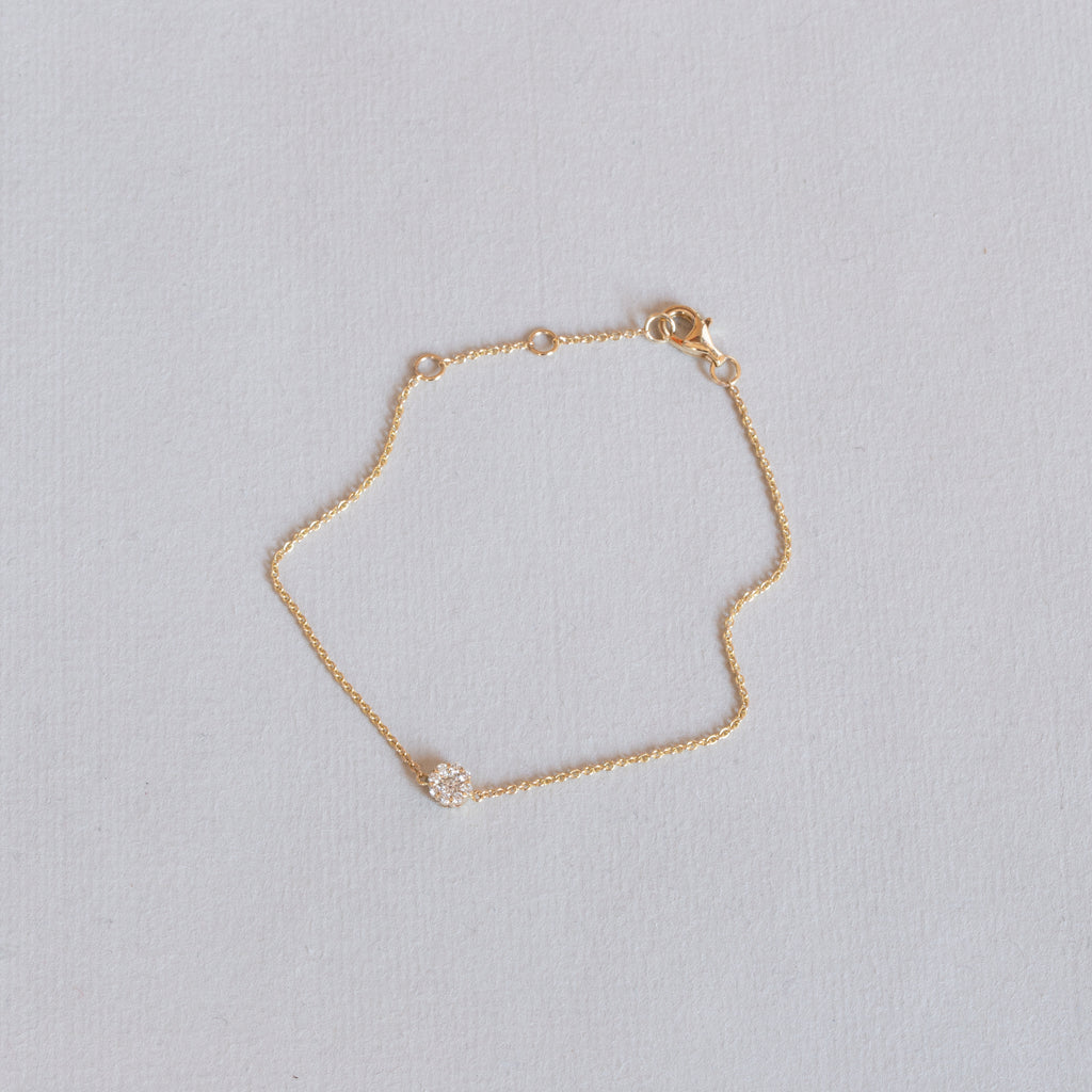 Blossom 14ct Gold Diamond Bracelet