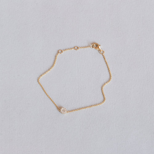 Blossom 14ct Gold Diamond Bracelet
