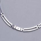 Vintage Sterling Silver Link Necklace