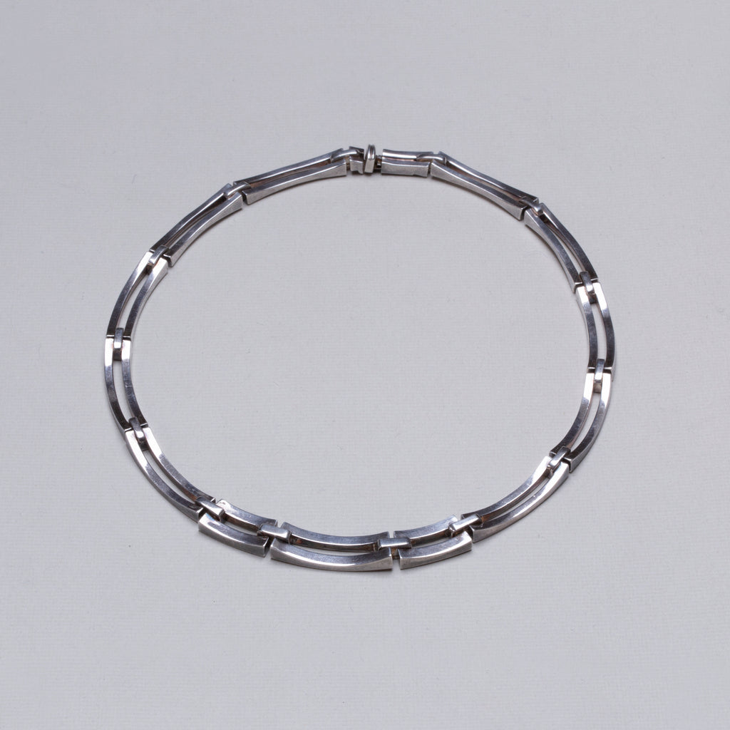Vintage Sterling Silver Link Necklace
