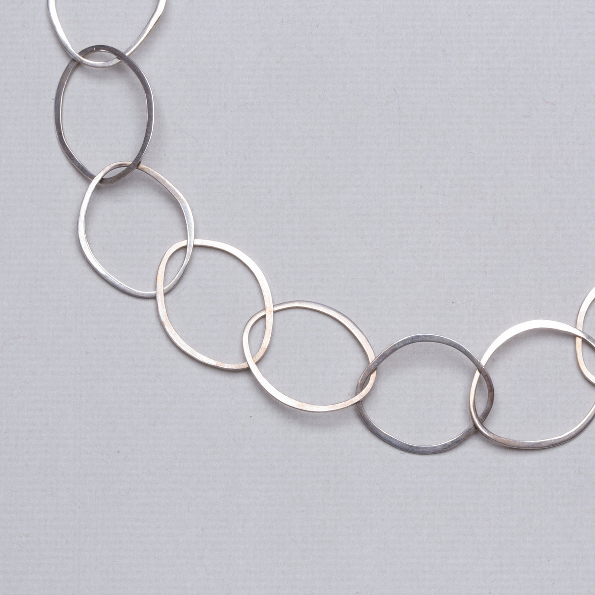 Sterling Silver Small Oval Necklace