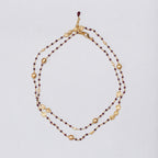 Long Gold-plated Chain Necklace with Amethyst
